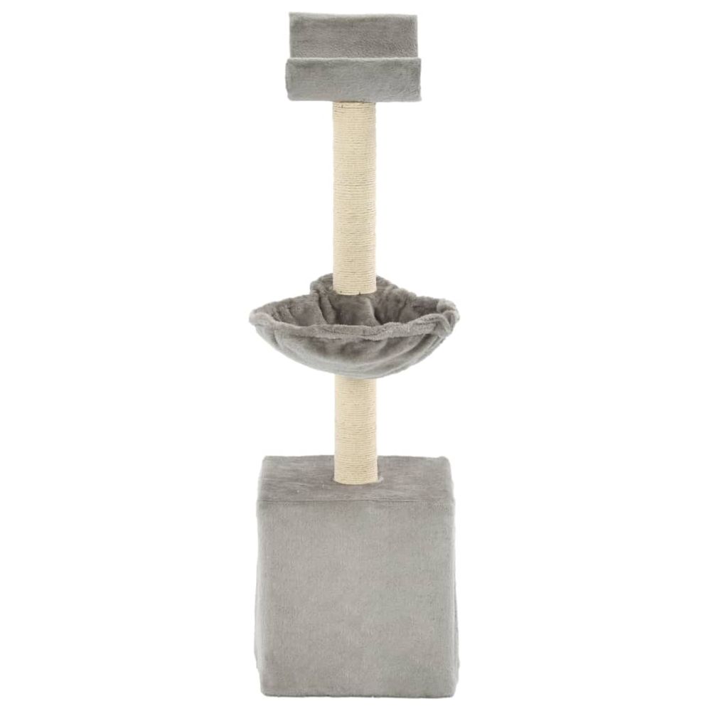 Arbre à chat avec griffoirs en sisal 105 cm gris