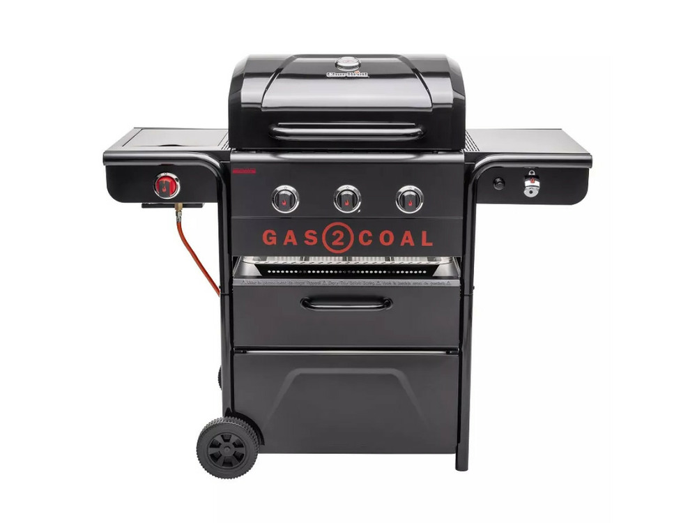 Barbecue hybride gaz et charbon gas2coal special edition - 3 brûleurs