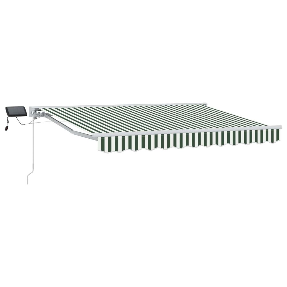 Cadre de store manuel avec leds vert et blanc 3 x 2,5 m