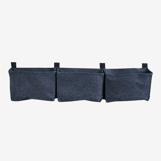 Balconniere grise geotextile 3 poches