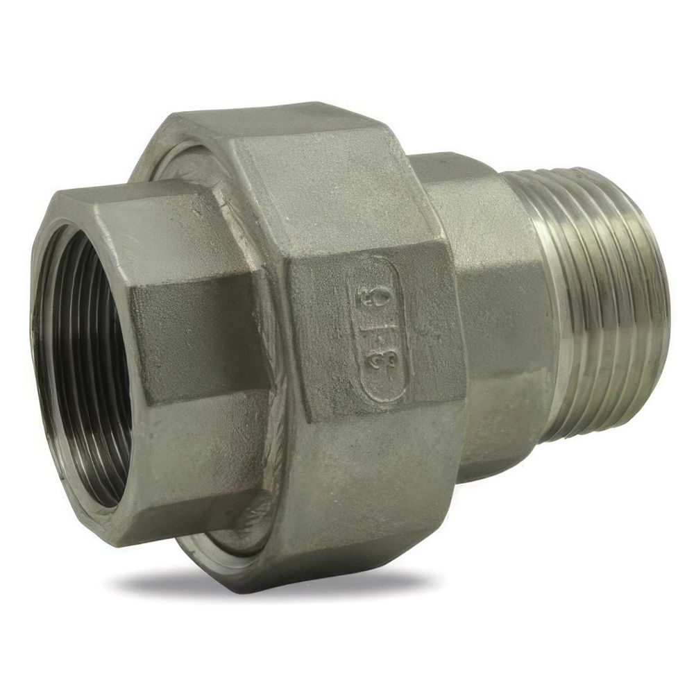Union à portée conique male / femelle en inox 316 - 3/4''