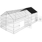 Enclos cage pour rongeurs 180 x 75 x 75 cm noir
