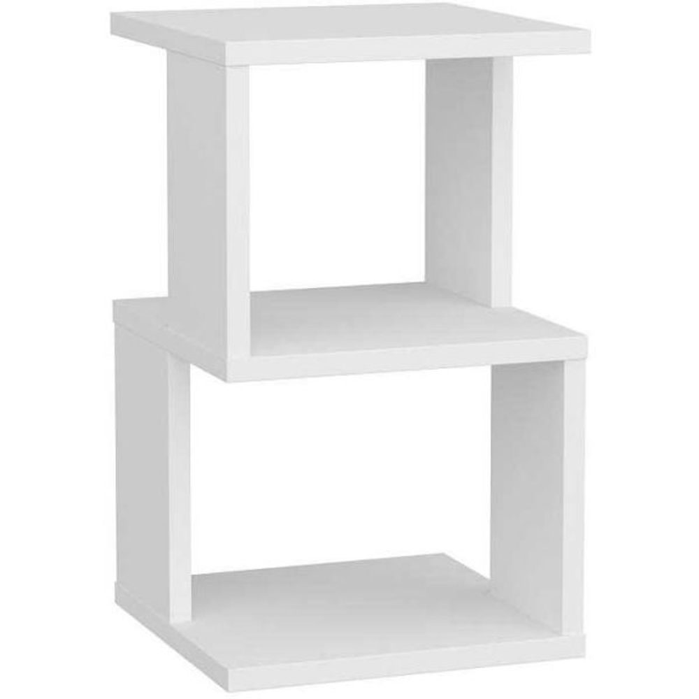 Table de chevet en aggloméré carter blanc