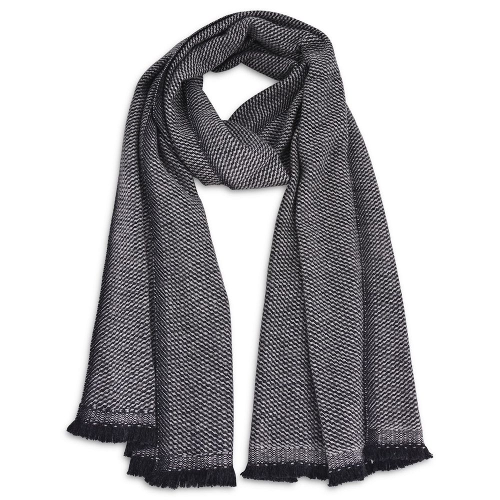 Écharpe Tricotée Hunter - Cachemire Et Laine - Couleur Rose Et Bleu Marine - Neuf Avec étiquettes
