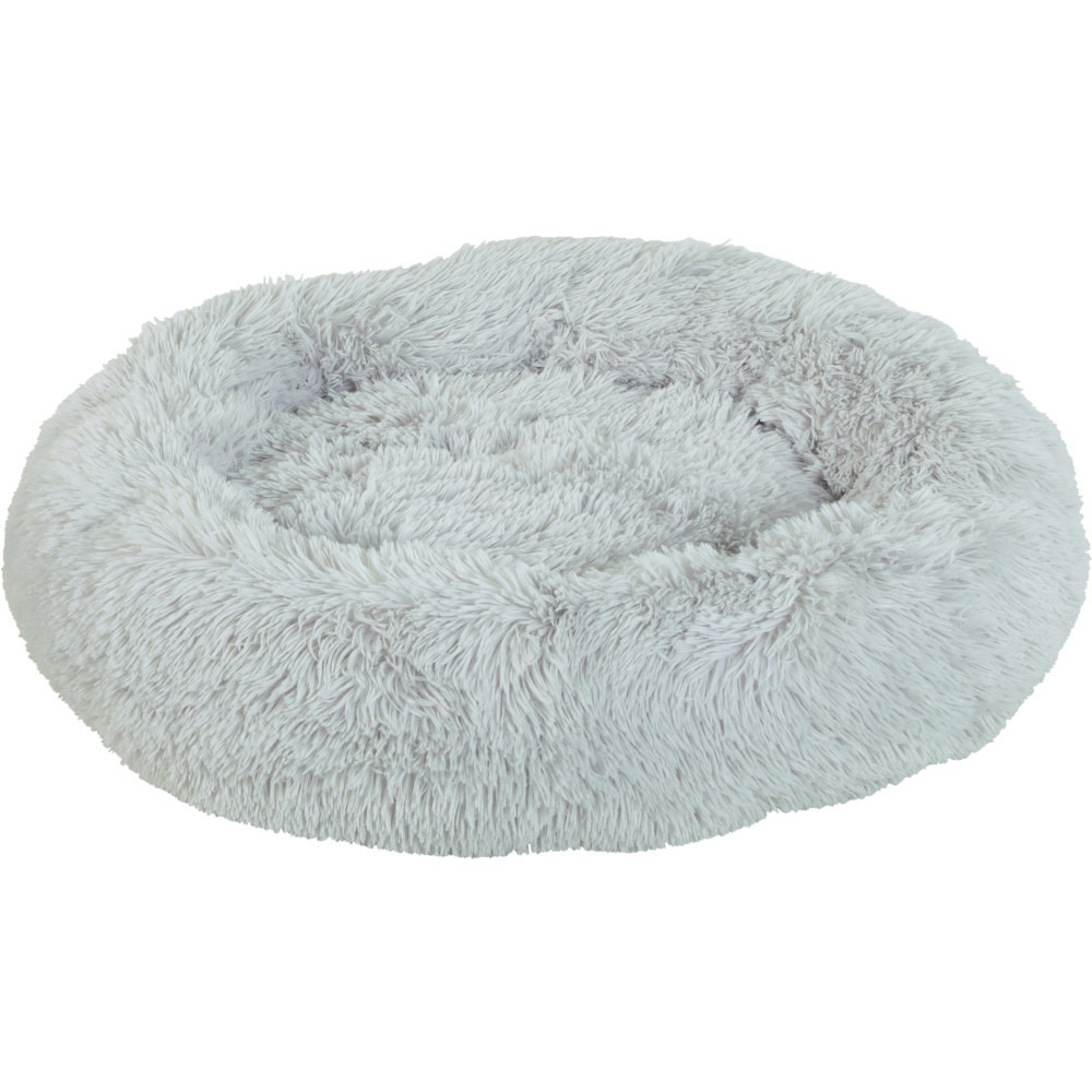Coussin noé ø 80 cm gris a poils longs pour chiens