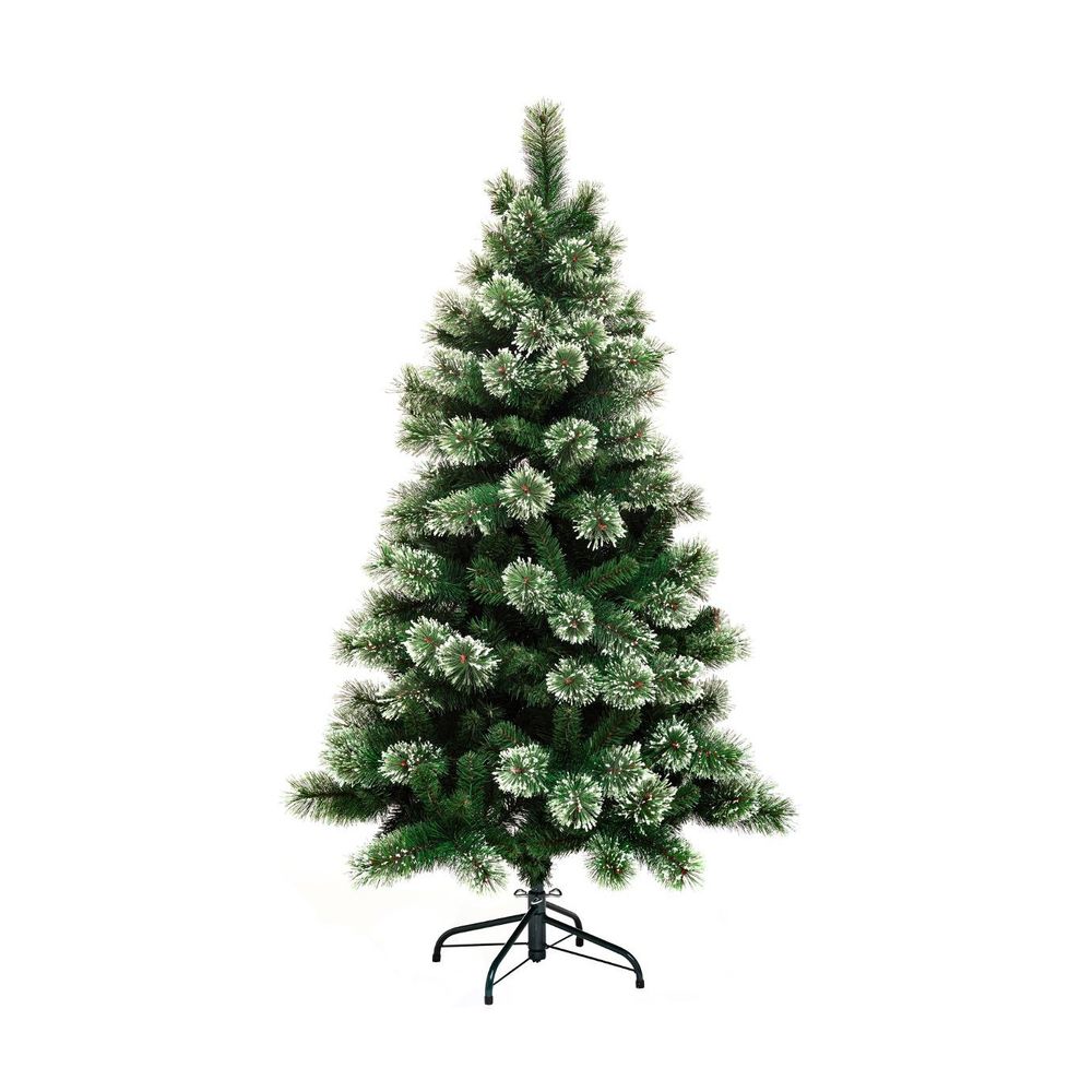 Sapin de noël artificiel vert enneigé qualité premium h 180 cm