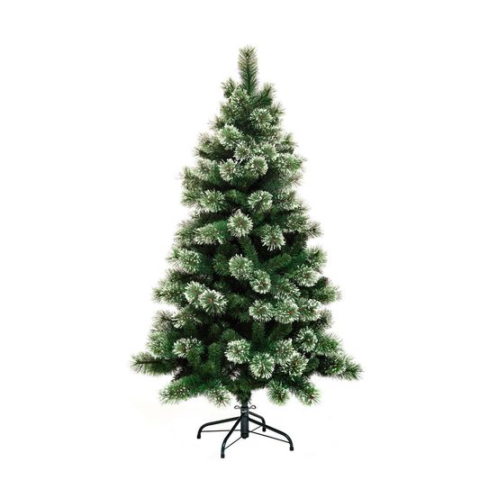 Sapin de noël artificiel vert enneigé qualité premium h 180 cm