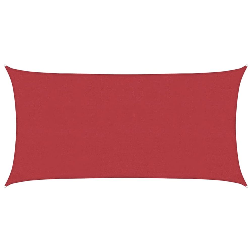 Voile d'ombrage 160 g/m² rouge 4x7 m pehd