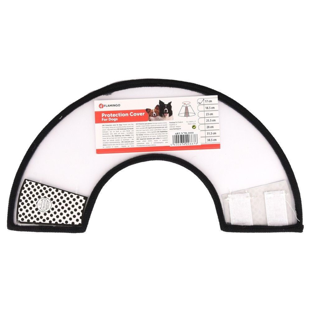 Collerette de protection capo xxs pour chat et petit chien - 17 cm - flamin