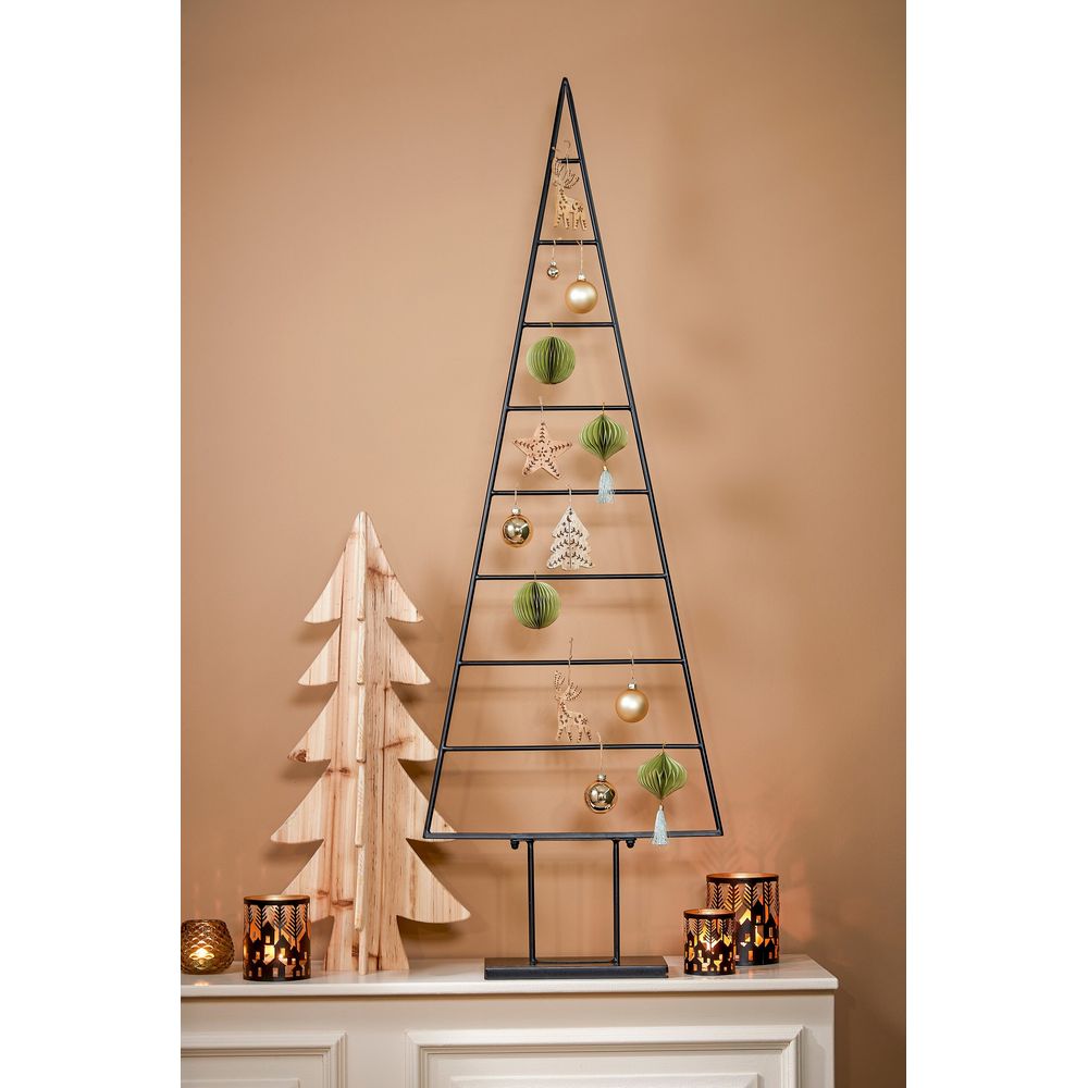 Décoration De Sapin De Noël En Forme D'arc – En Flanelle Blanche, Dimensions 40x200 Cm