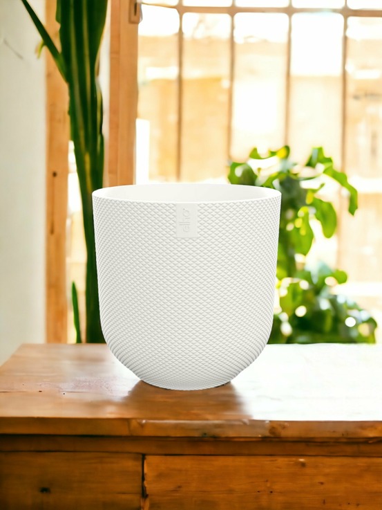 Cache-pot elho jazz blanc - d26 x h24