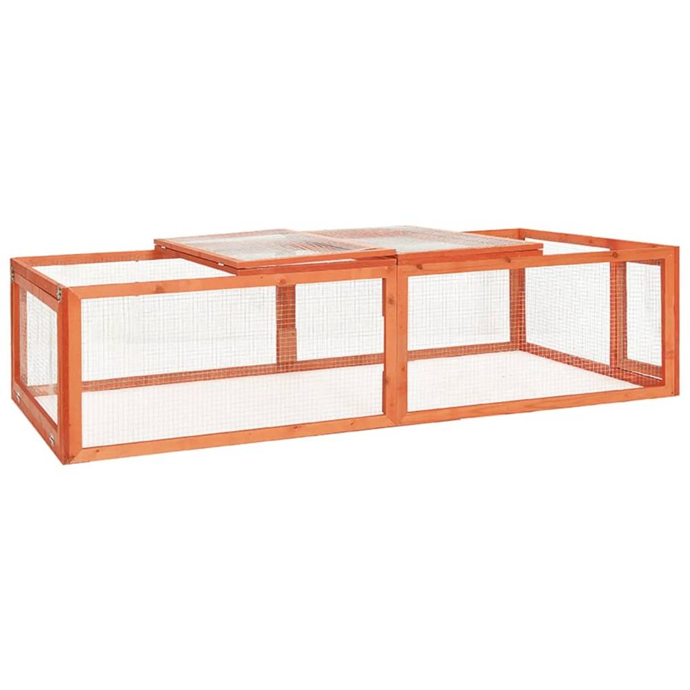 Clapier 183x90x46,5 cm bois de sapin massif