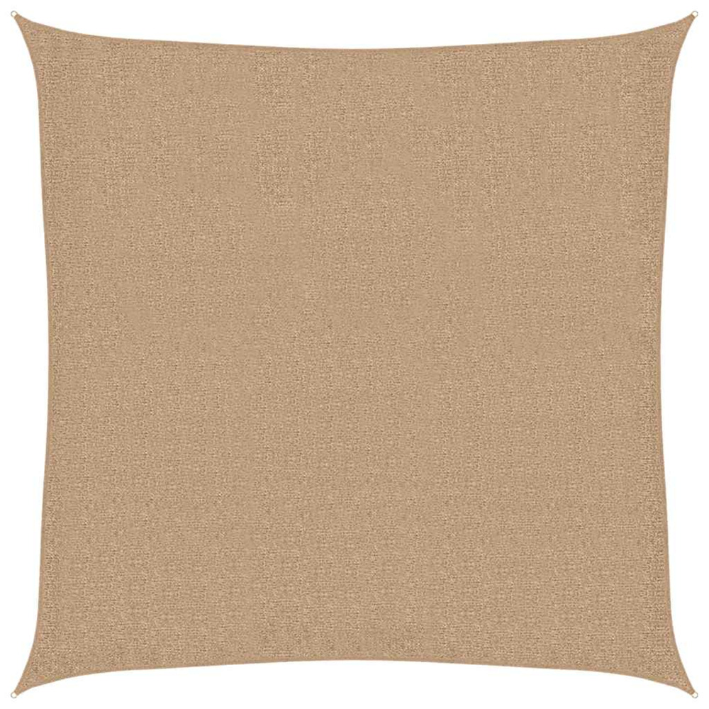 Voile d'ombrage 160 g/m² taupe 7x7 m pehd