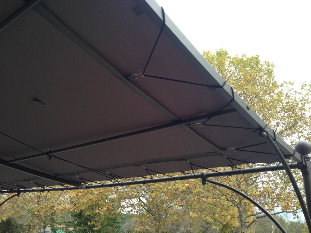 Toile d'ombrage universelle pour tonnelle 3x4m - coloris taupe