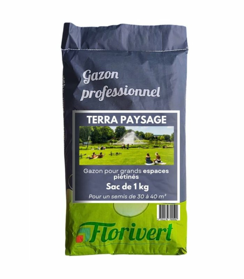 Semences gazon terra paysage 1 kg pour un gazon fin et dense facile à établir - florivert 1206448