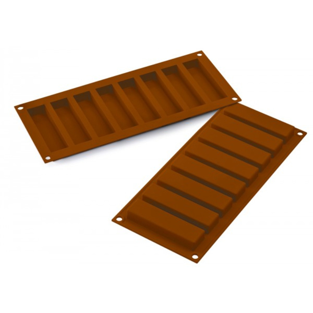 Moule à chocolat silicone 8 barres - 36.184.77.0065
