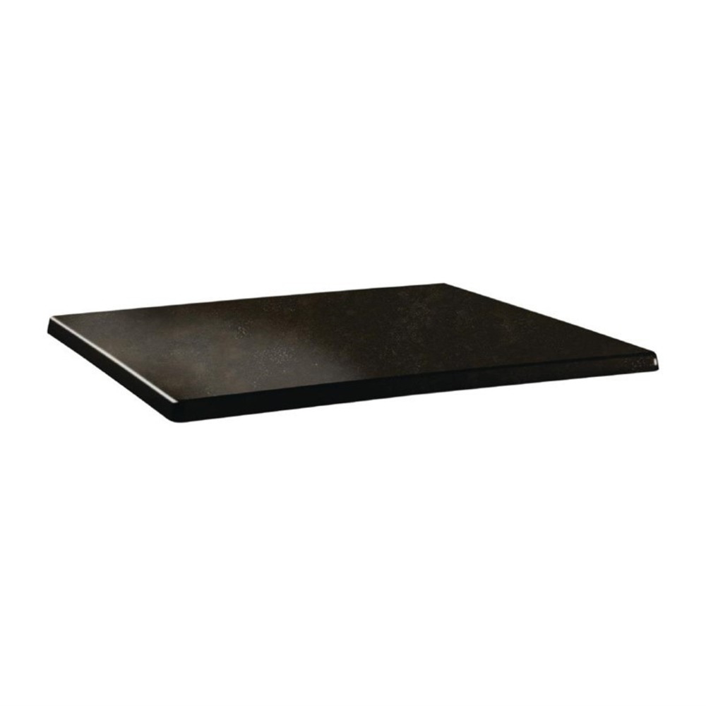 Plateau de table rectangulaire - 1100 x 700 mm - cyprus metal