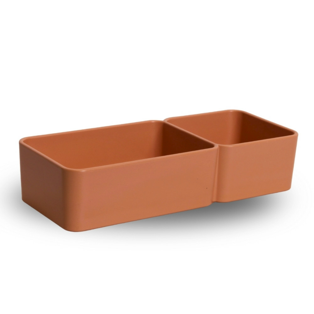 Mangeoire double beige pour rongeurs