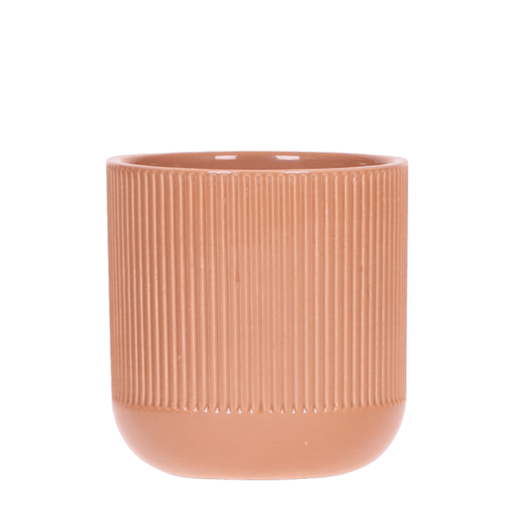 Cache-pot flare cognac - ø9 cm x h11 cm