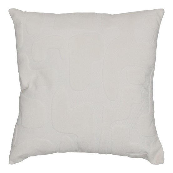 Coussin delor 40x40cm blanc