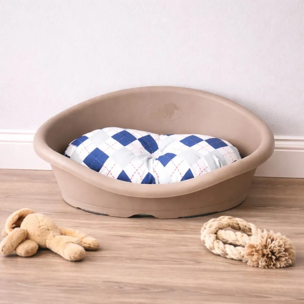 Coussin pour corbeille de chien - confort en coton et polyester 98 x 70 x 13 cm