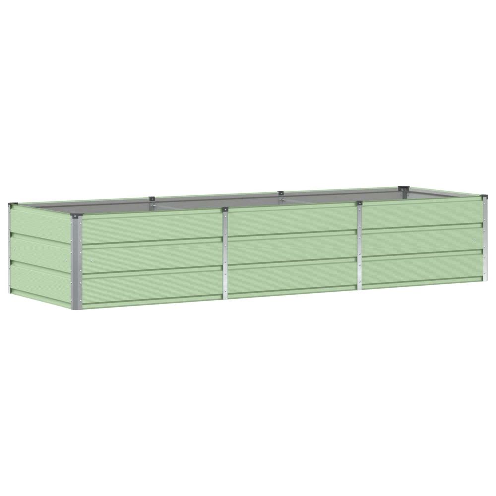 Jardinière vert 240 x 80 x 45 cm acier