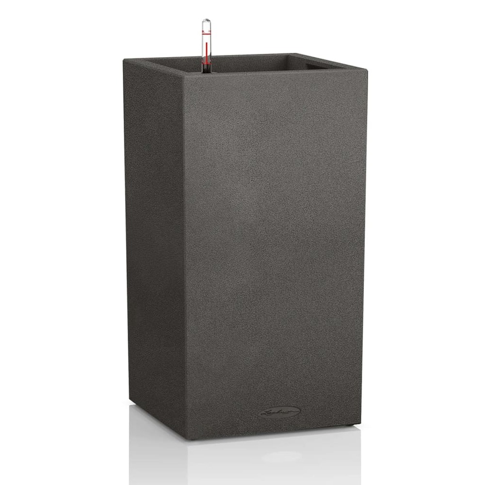 Jardinière canto stone 40 high all-in-one noir graphite