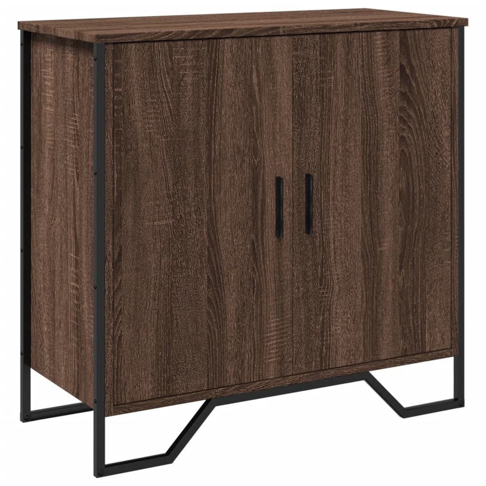 Buffet bahut commode armoire meuble de rangement organisateur cuisine salle de séjour salon 78 x 35,5 x 74,5 cm bois d'ingéni