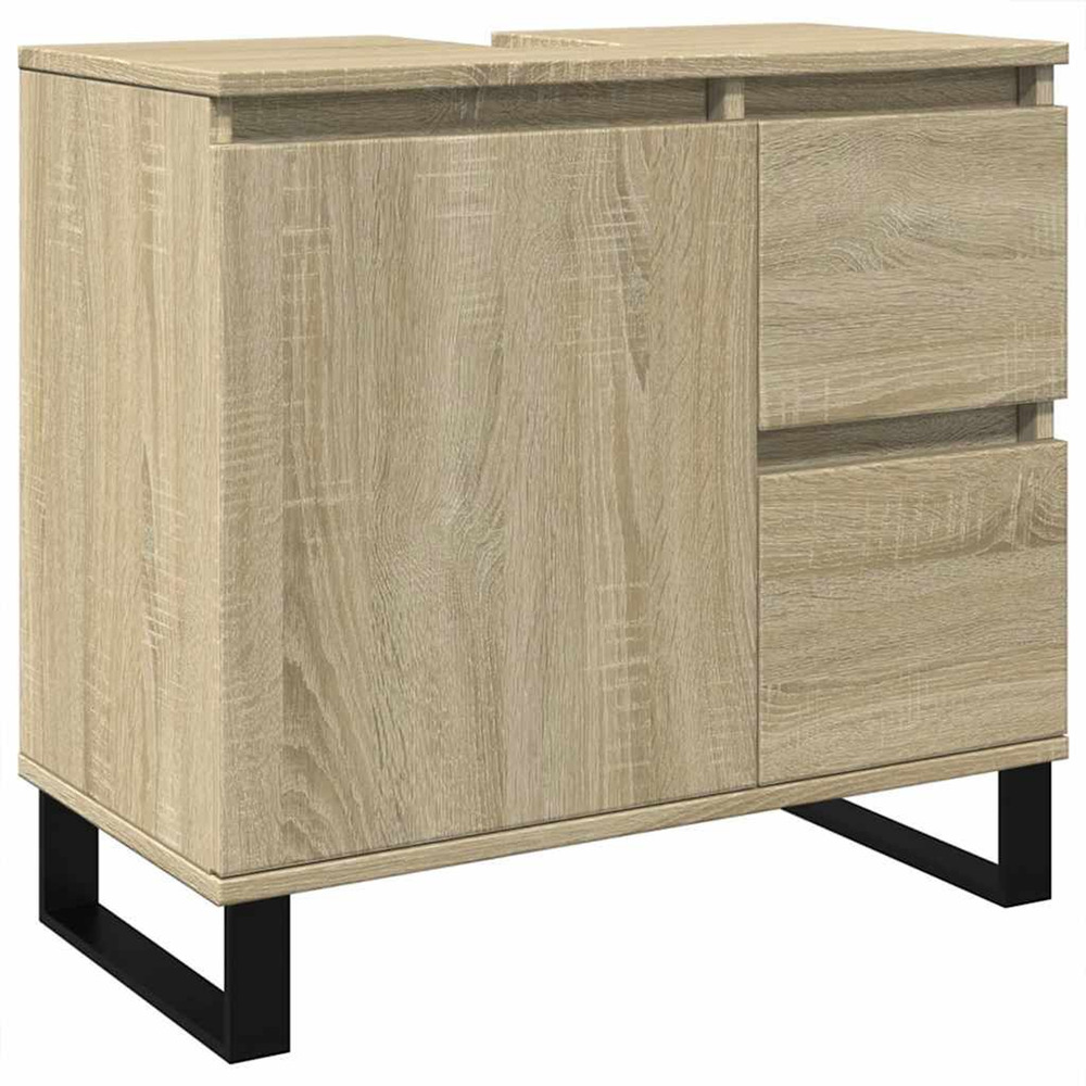 Armoire salle de bain chêne sonoma 65x33x60 cm