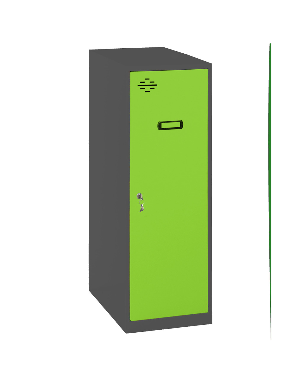 Casier-armoire simonlocker dism. Single mini 915x400x500 mm an/ve antracite/vert 915x400x500 - simonrack