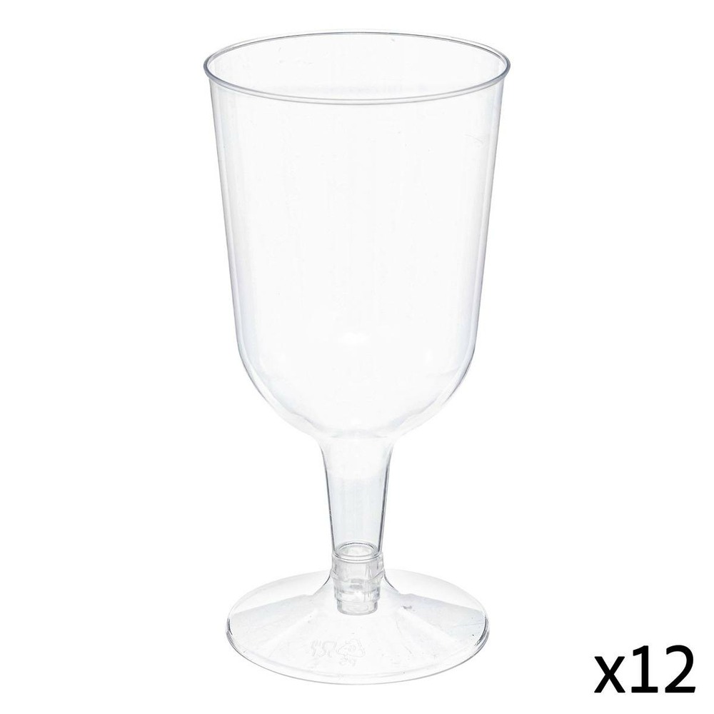 5five - 12 verres à vin réutilisables cocktail 15cl