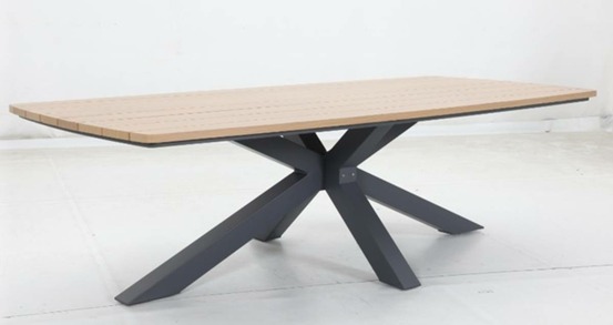 Table de jardin 10 places oraclion marron