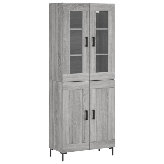 Buffet bahut commode armoire meuble de rangement organisateur cuisine salle de séjour salon haut sonoma 69,5 x 34 x 180 cm bo