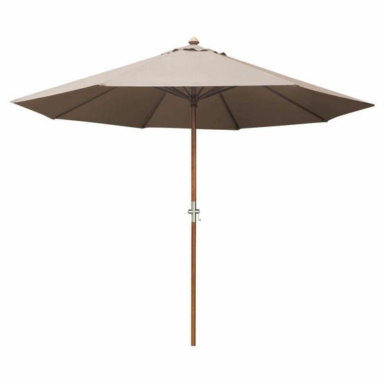 Parasol en bois 300 cm avec manivelle holly