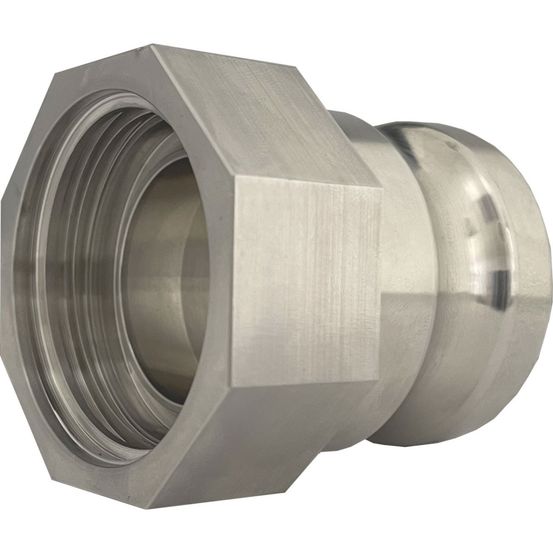 Raccord inox 316 s60x6 avec sortie mâle camlock pour ibc 1000l - 1''1/4