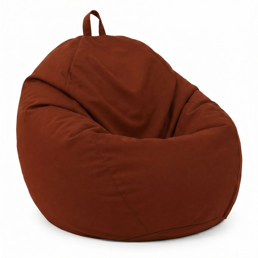 Pouf poire xl d'extérieur - 110x120 cm - terracotta