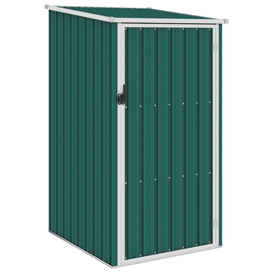 Abri de jardin cabane cabanon maison de stockage remise extérieur hangar outils robuste 87 x 98 x 159 cm acier galvanisé vert
