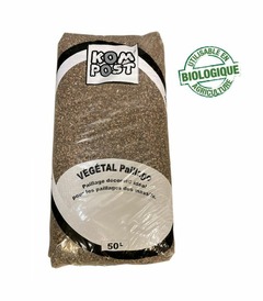 Paillis de cosses de sarrasin, idéal contre les mauvaises herbes - sac de 50 l - pro93