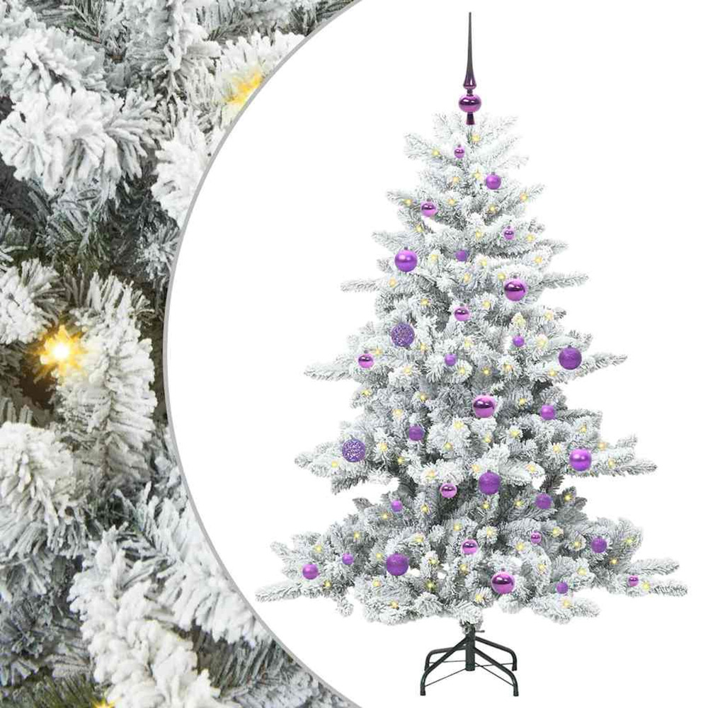 Sapin de noël artificiel à branches articulées blanc 150 cm pvc