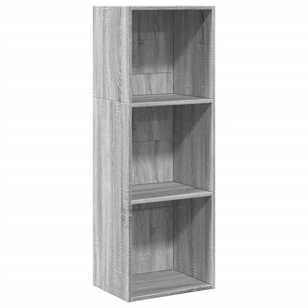 Bibliothèque sonoma gris 40x30x114 cm bois d'ingénierie