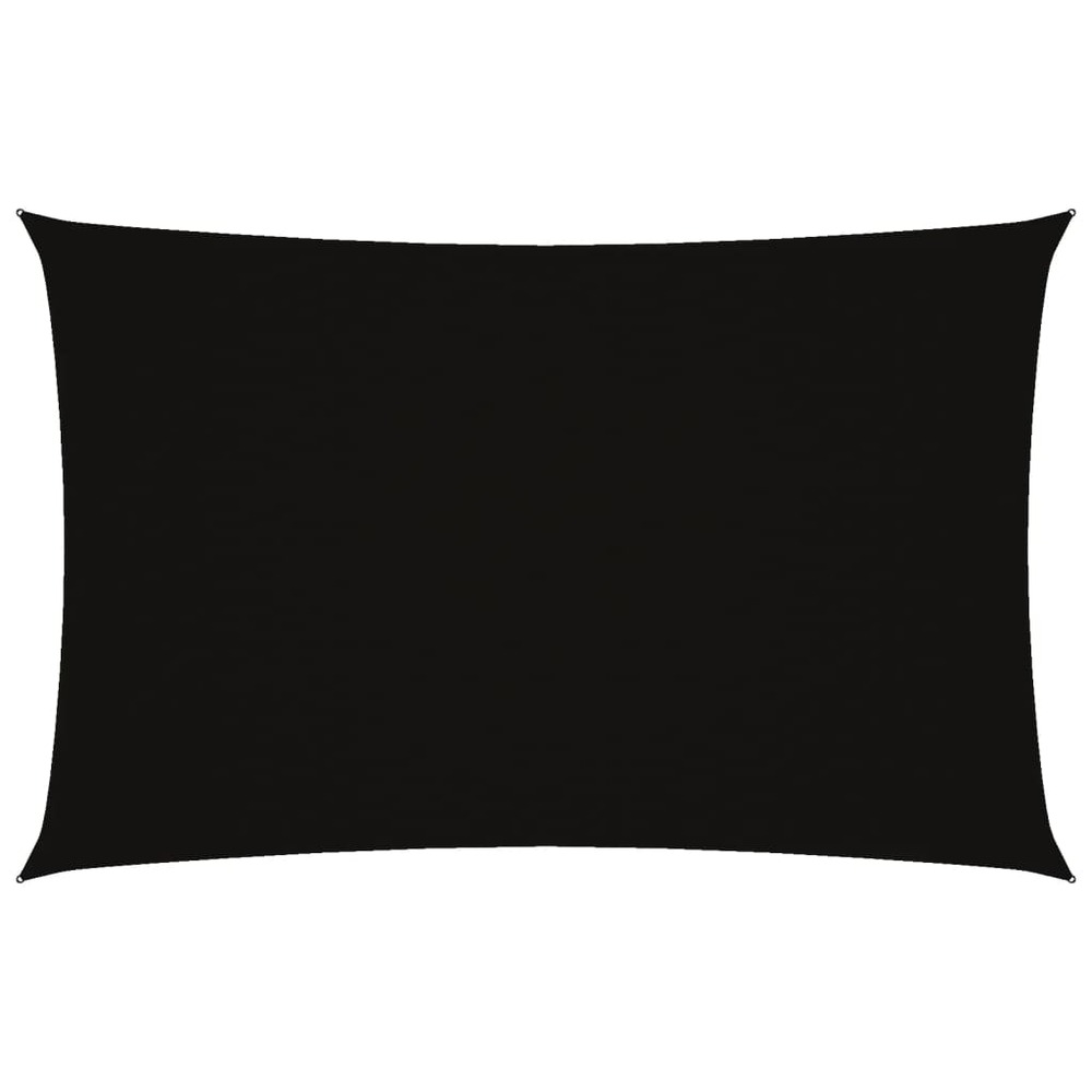 Voile de parasol tissu oxford rectangulaire 4x7 m noir