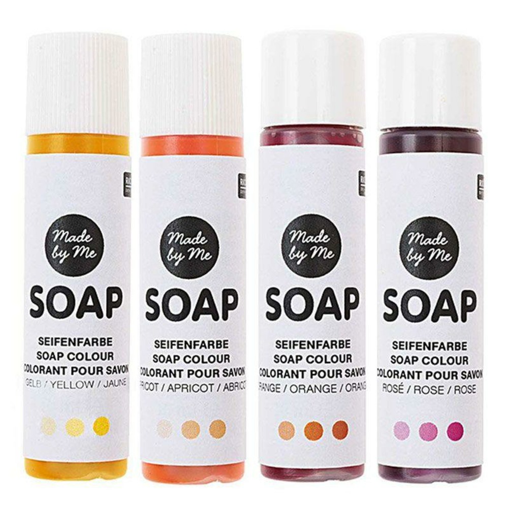 4 colorants 10 ml pour savon - coucher de soleil