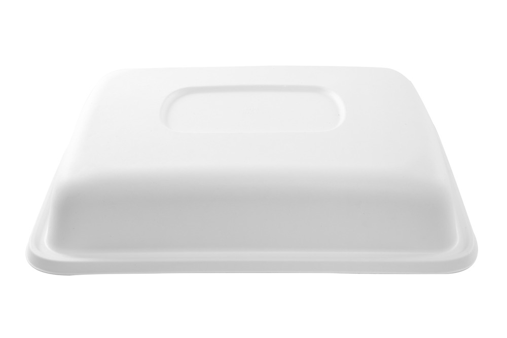 Eko wing tray - couvercle blanc en canne à sucre pour eko wing tray - 120 unités - betik