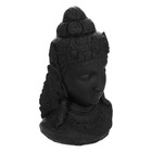 Statuette "bouddha" en résine h27cm gris
