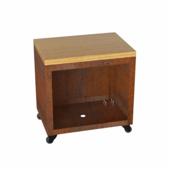 Tradition range bois - console s corten - compacte et stylée, pour une touche naturelet résistante dans votre intérieur