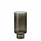 Mica decorations vase fallon - 24x24x50 cm - verre - noir