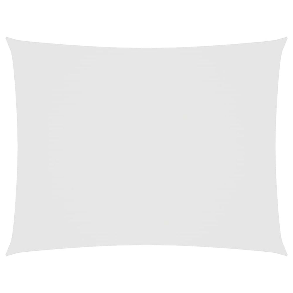 Voile de parasol tissu oxford rectangulaire 6x7 m blanc