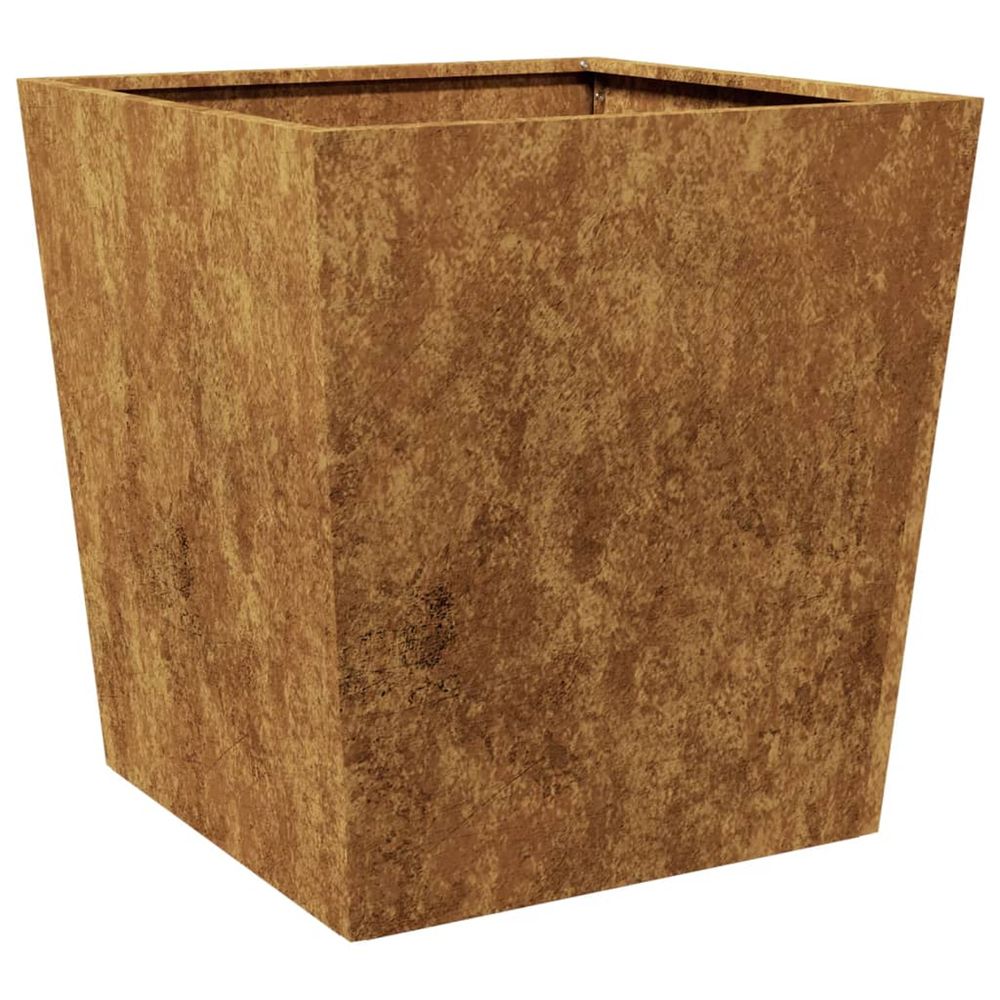 Jardinière d'extérieur 50x50x50 cm acier résistant aux intempéries