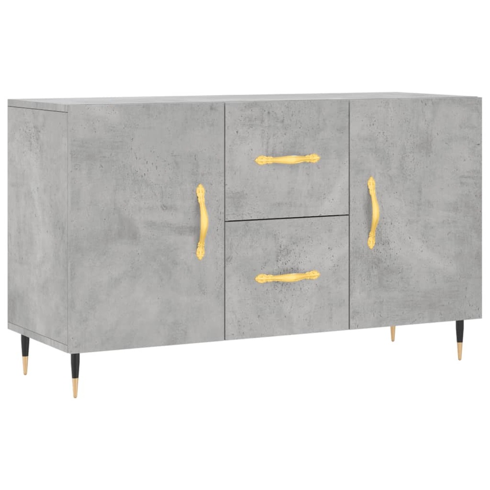 Buffet bahut commode armoire meuble de rangement organisateur cuisine salle de séjour salon 100 x 36 x 60 cm bois d'ingénieri