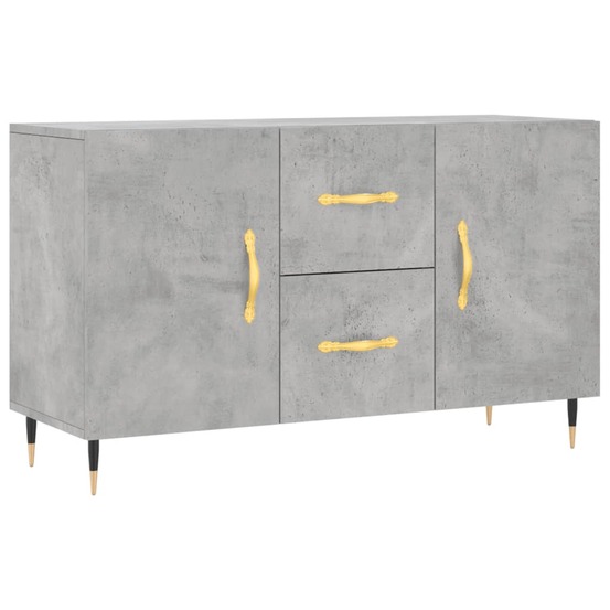 Buffet bahut commode armoire meuble de rangement organisateur cuisine salle de séjour salon 100 x 36 x 60 cm bois d'ingénieri